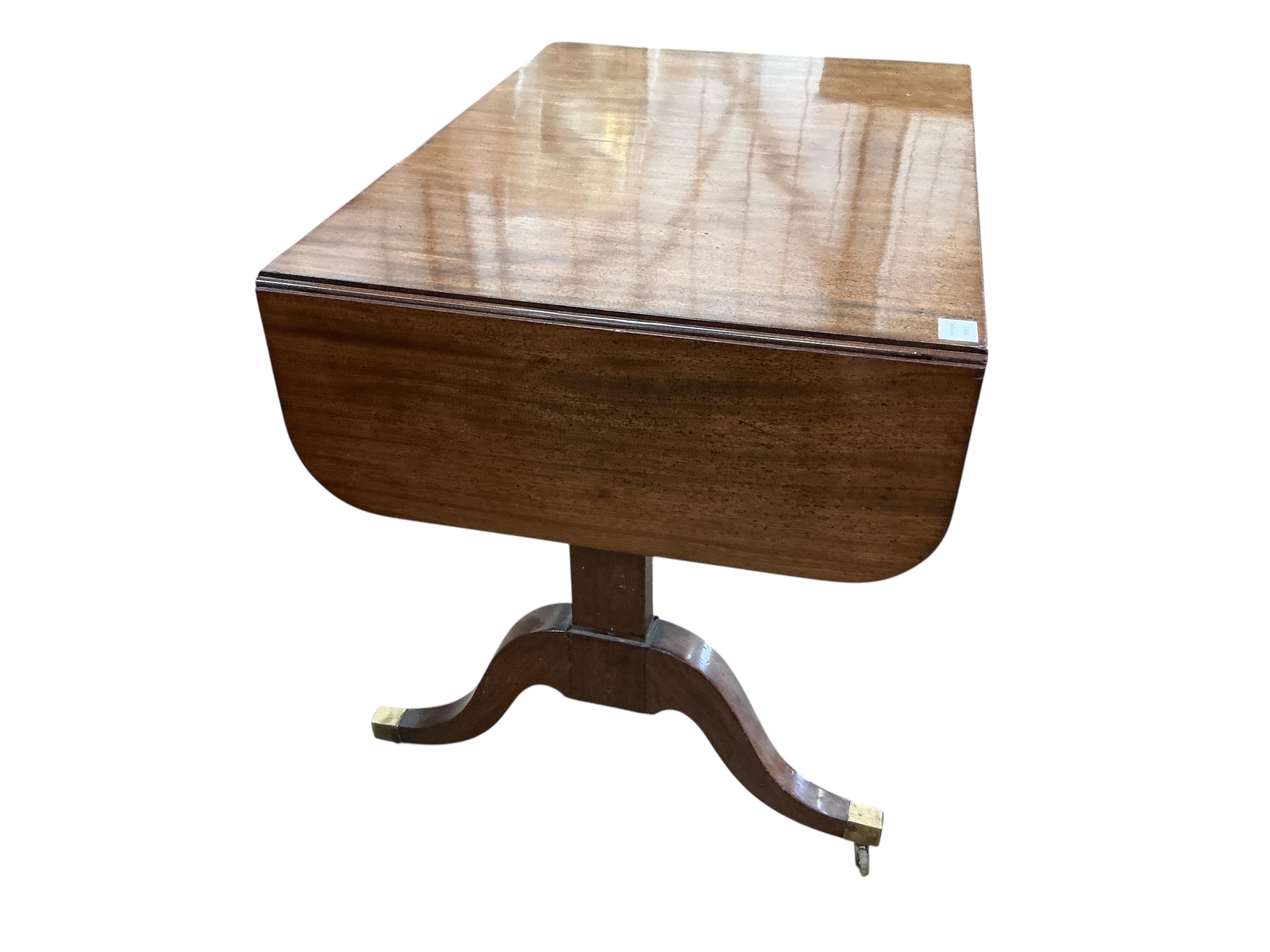 A Regency mahogany sofa table, width 96cm, depth 66cm, height 71cm